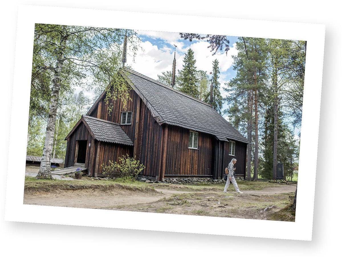 Sodankylän vanha kirkko ja sen tuoksu ovat jääneet Jaakko Selinin mieleen. Kuva: Lehtikuva.