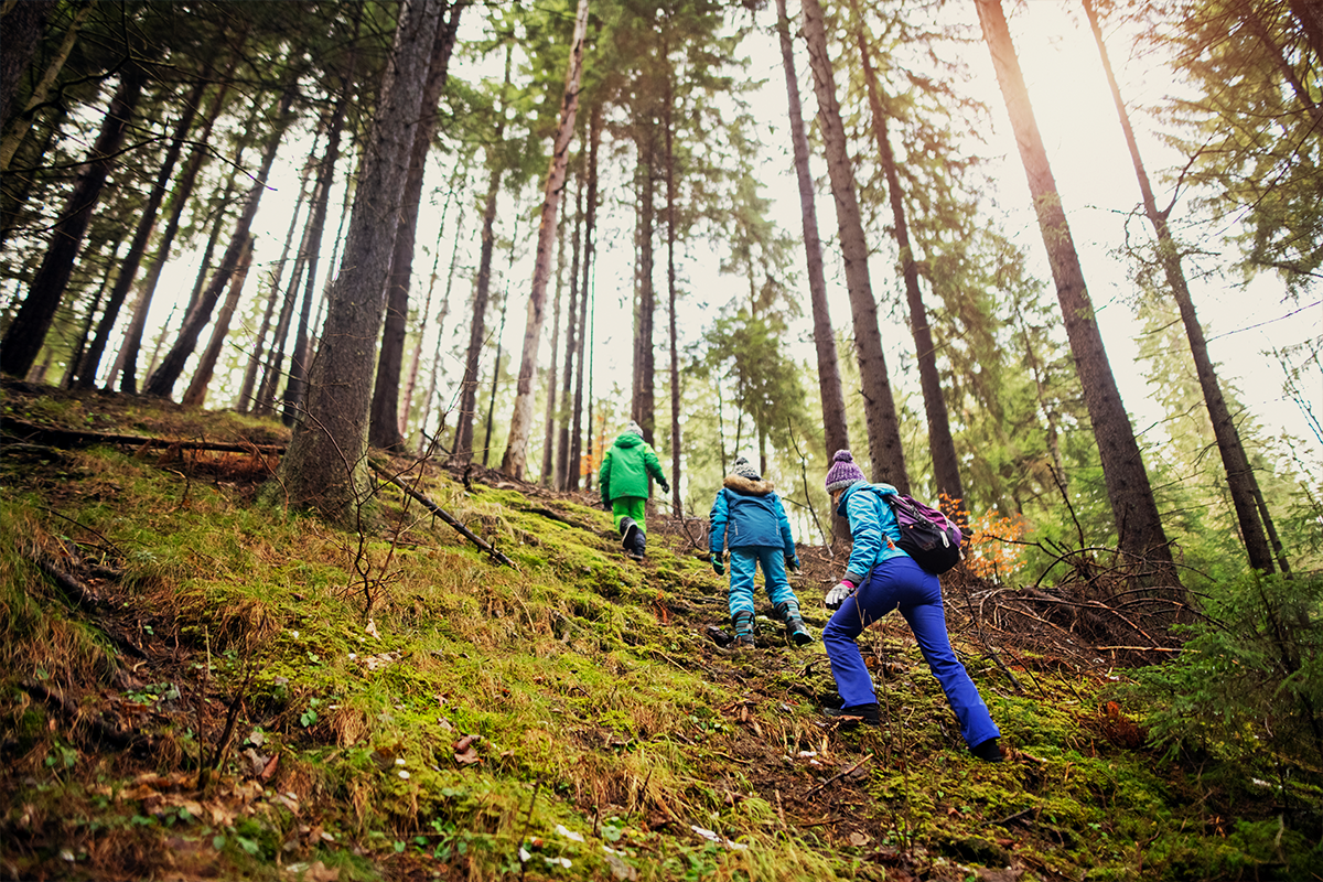 Luonto inspiroi lasten leikkejä. Kuva: iStock