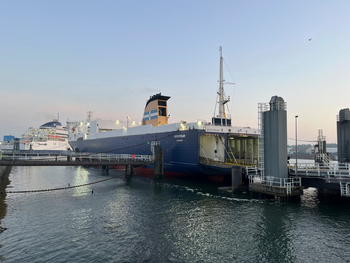 M/S Norstream Rotterdamin satamassa. Kuva: Kaisa Halonen