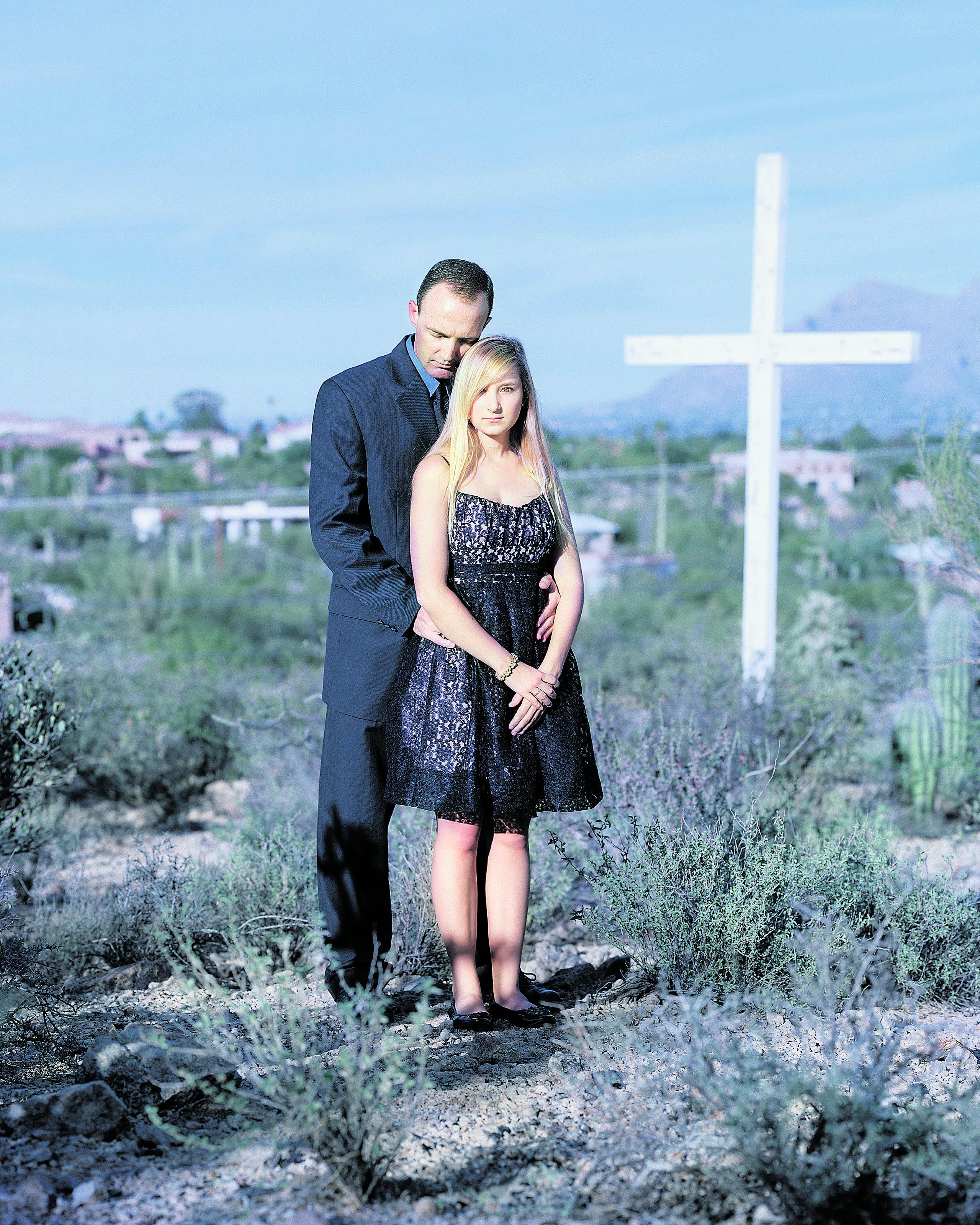 Isä ja tytär. David Magnusson kuvasi Will and Nicole Roosman Arizonan Tusconissa vuonna 2011.