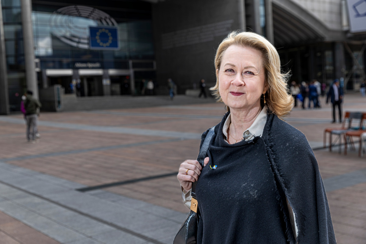 Leena Maria Linnus on työskennellyt kymmenen vuotta Euroopan parlamentin kiinteistöistä ja logistiikasta vastaavana pääjohtajana. Heinäkuussa hän aloittaa uudessa tehtävässä Lontoossa. Kuva on vuodelta 2024.