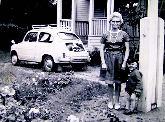 Airaksisten pompannappi eli Fiat 600 vuonna 1966 tai -67.