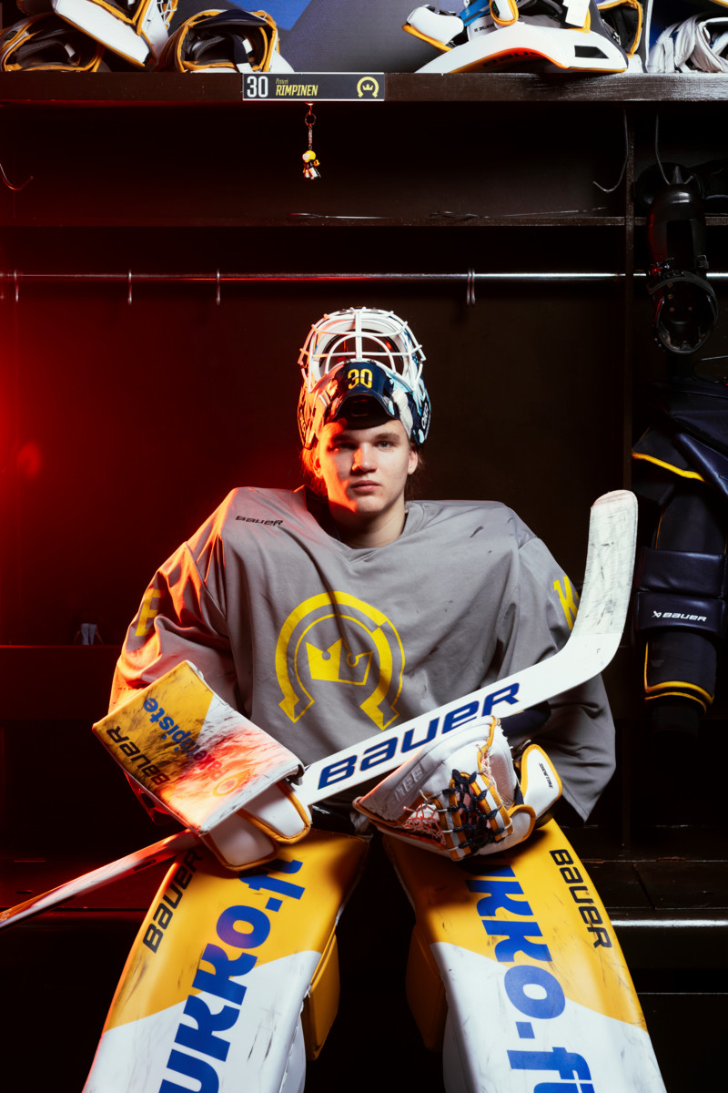 Jääkiekkoilija Petteri Rimpiselle pyhää ovat jääkiekko, oma joukkue ja pukukoppi.