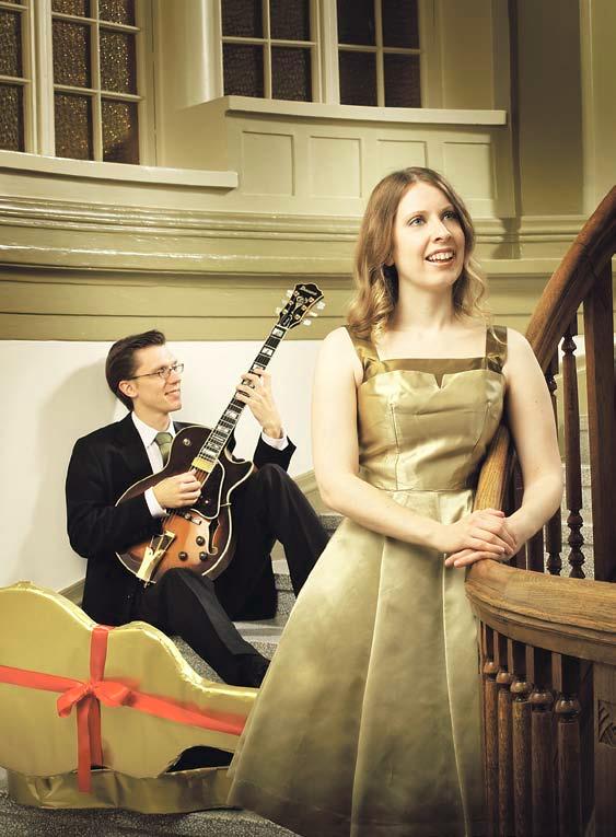 Mariah Hortans ja Mathias Sandberg esittävät jouluista jazzia 3.1. Pyhän Laurin kirkossa.