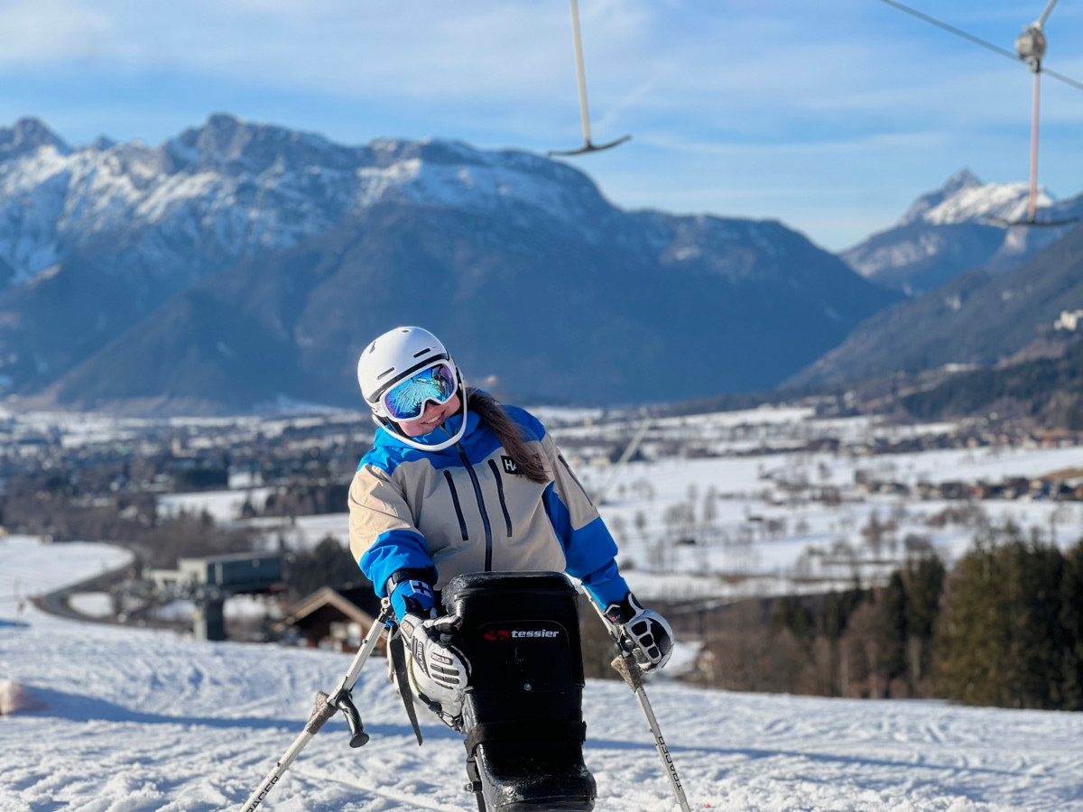Nette Kiviranta harjoitteli Itävallan Hinterreitissa helmikuun viimeisellä viikolla. Kuva Nette Kivirannan kotialbumi.