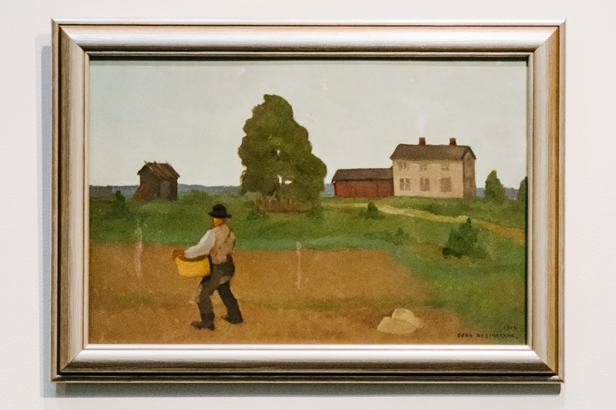 Kylväjä vuodelta 1919. Nelimarkka suhtautui työhön uskonnollisella hartaudella ja vakavuudella.