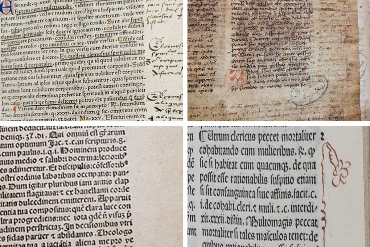 Esimerkiksi tältä näyttivät Kirsi Vikmanin tutkimusaineiston sivut. Moni pappi oli tehnyt kirjoihin omia merkintöjään. 