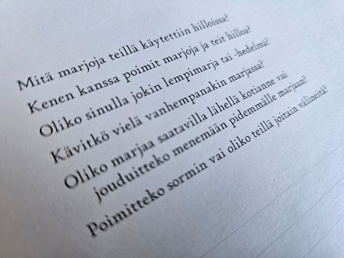 Yhdessä muistellessa voi oppia toisen elämän historiasta ja perinteistä aivan uusia asioita.