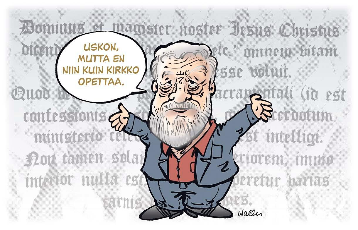  Professori Antti Eskola haluaa olla kristitty, mutta omilla ehdoillaan. 