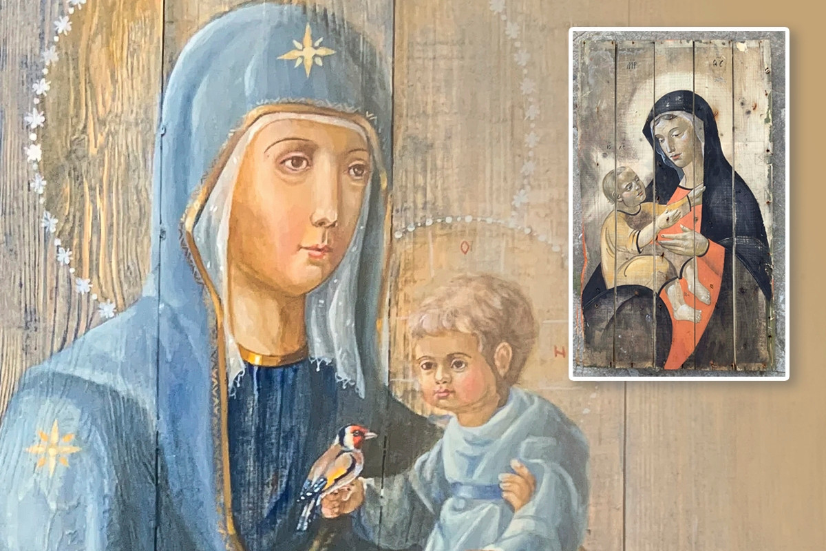 Neitsyt Mariaa ja lasta esittävät ikonit ovat kiertäneet ympäri maailmaa. Suomessa näyttely on aiemmin nähty eduskuntatalolla.