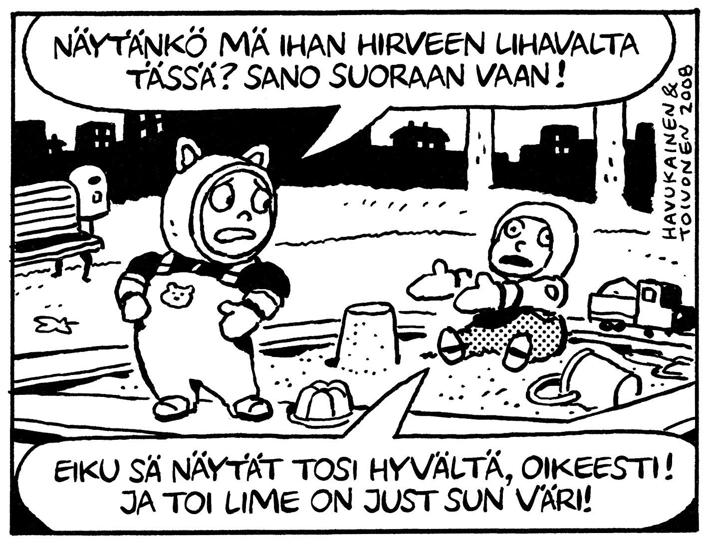 Hyvä kysymys. Mitä jos lapset käyttäytyisivät kuin aikuiset?