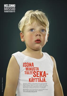 Pelastakaa sukupolvi -hankkeen mainoskuvat 