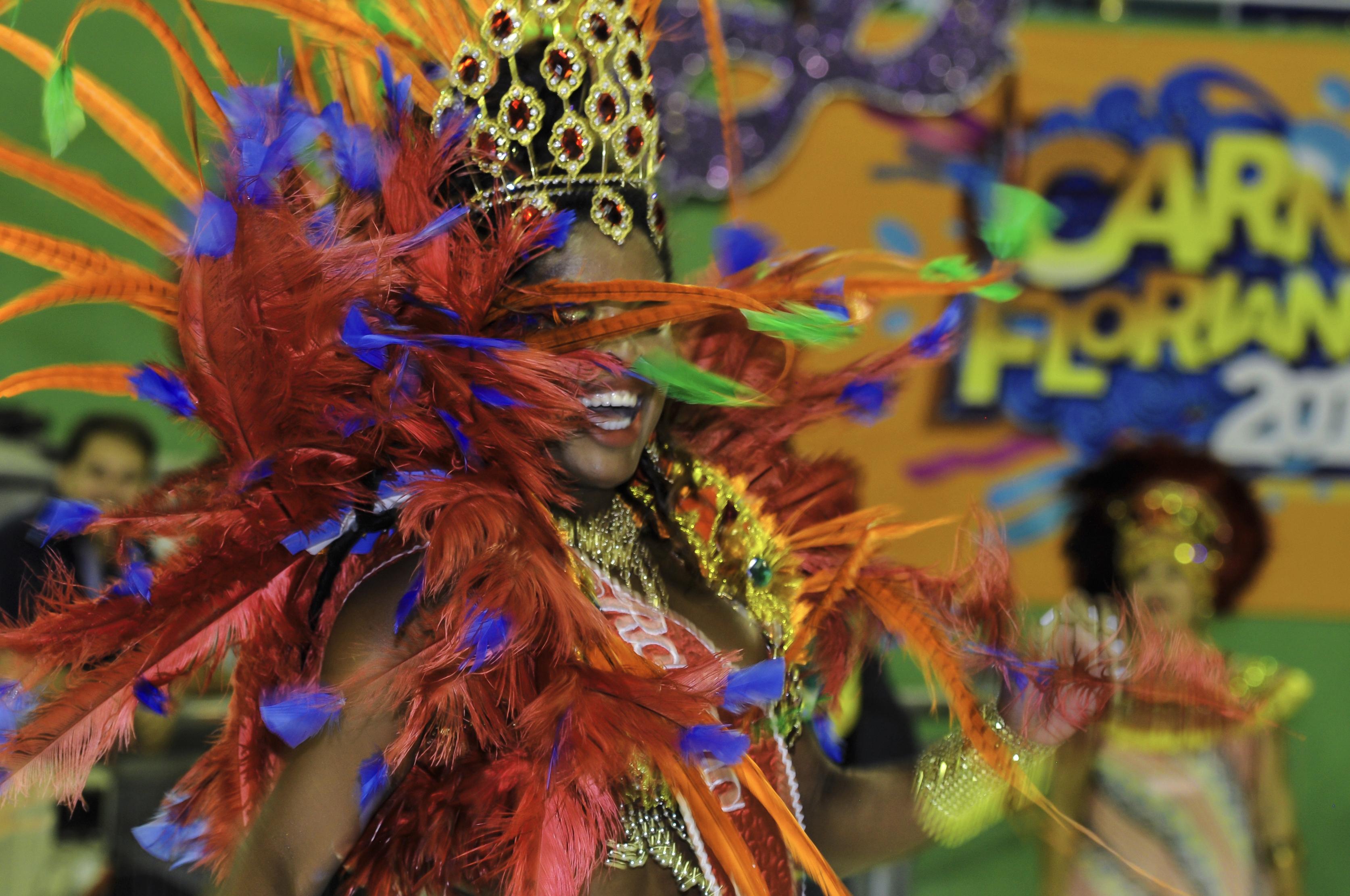 Suurimmat ja kuuluisimmat karnevaalit ovat Rio de Janeirossa. Kuva:iStock.