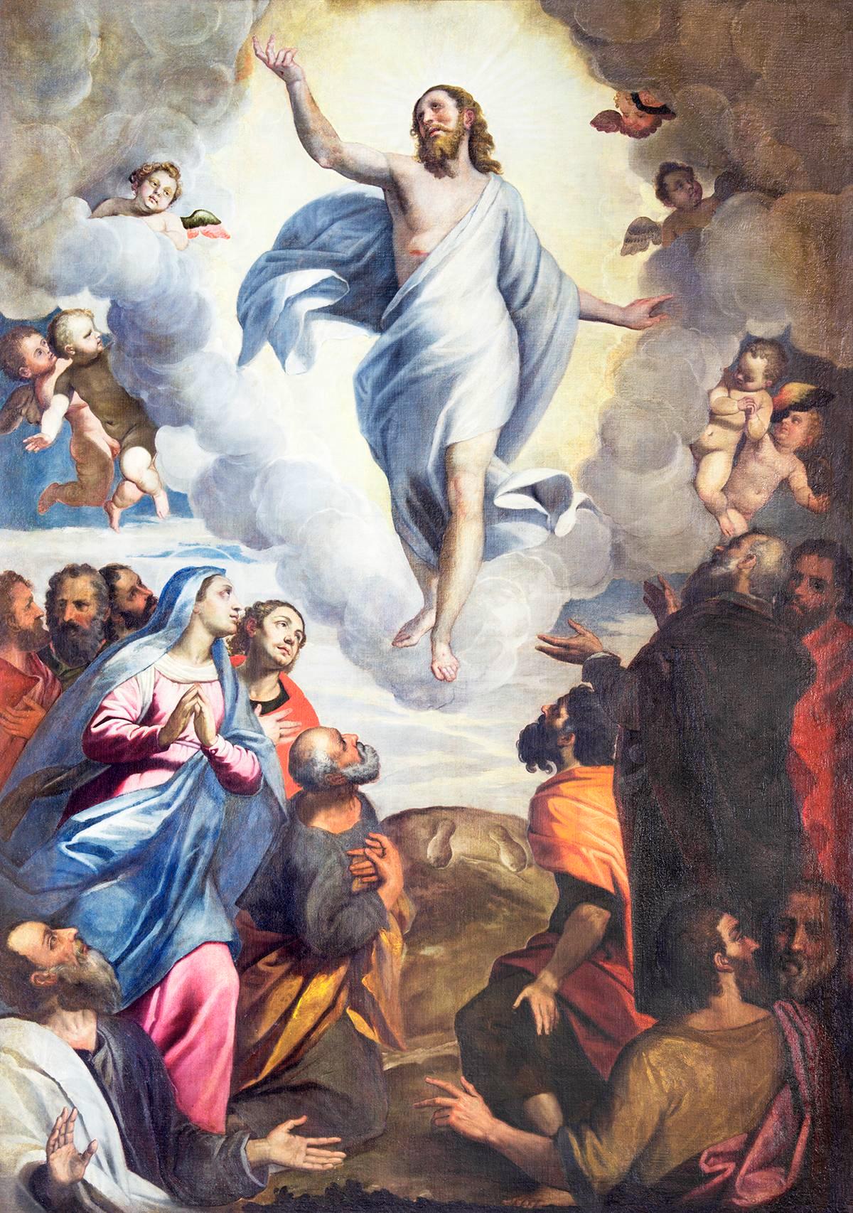 Kristuksen taivaaseenastumista esittävä Bernardino Gandinon (1587–1651) maalaus on Pyhän Marian kirkossa Pohjois-Italian Bresciassa.