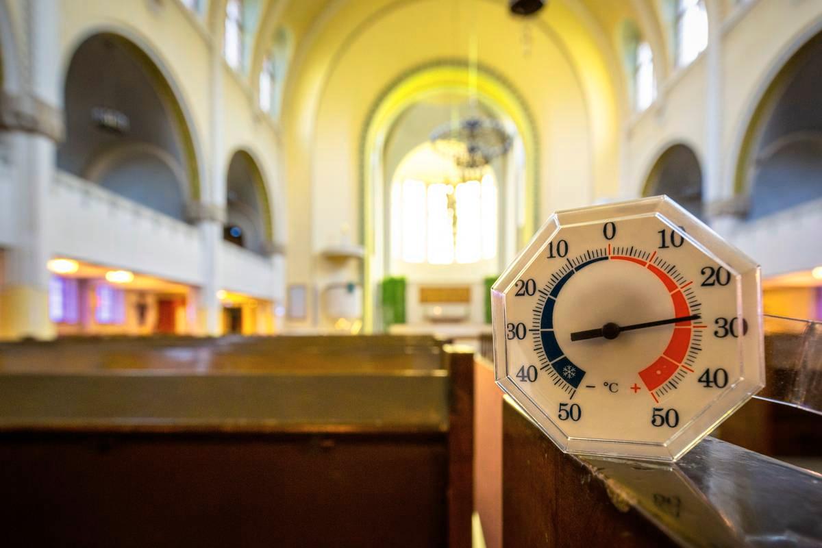 Kallion kirkko oli testikirkoista viilein alle 28 asteen lämpötilallaan.