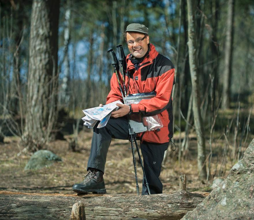 Simo Ellilä vapautuu arjesta luonnon keskellä. Kuva: Markku Mattila