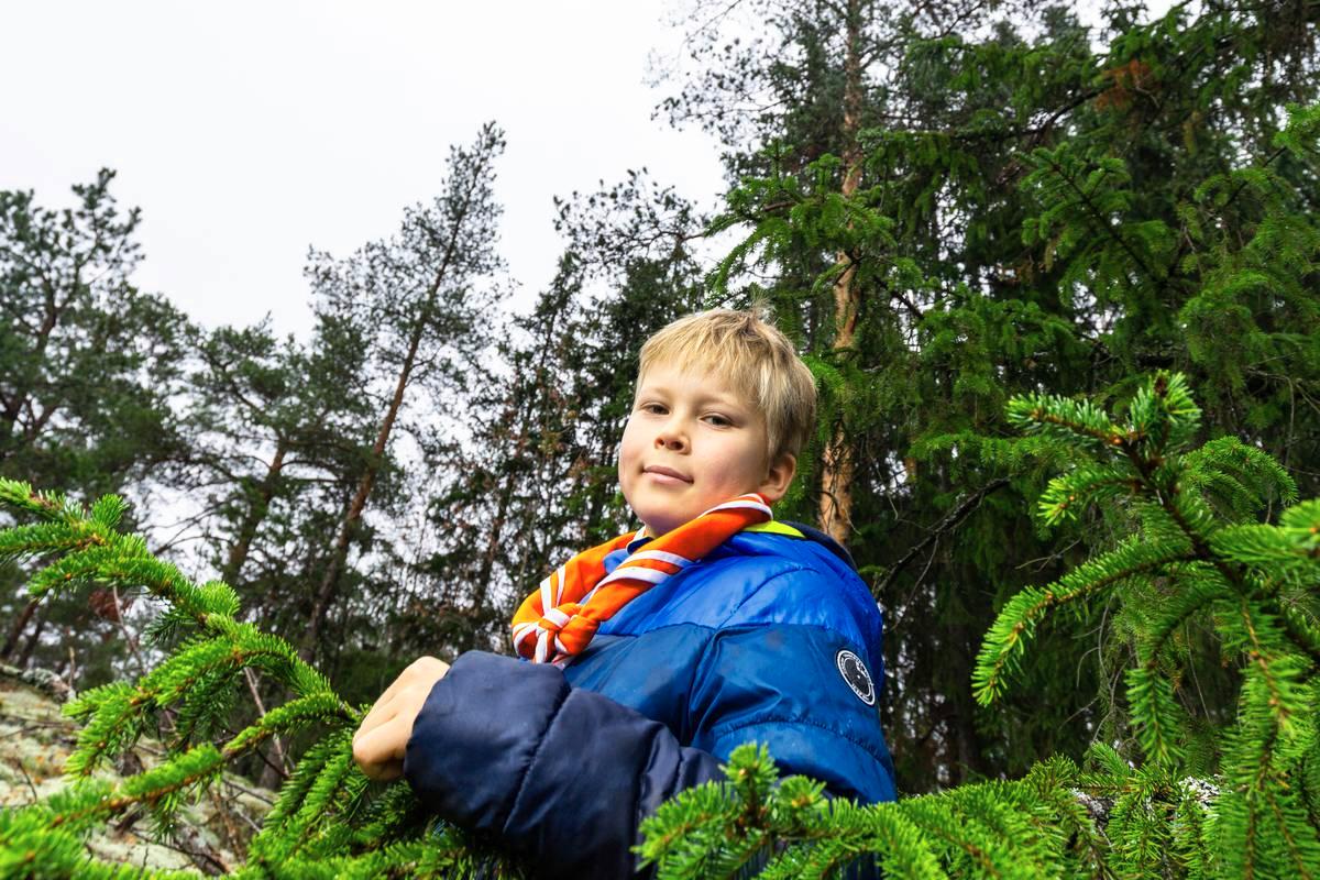 Kaapo Sundell on joskus toivonut huvipuistossa, että olisi jo isompi ja vanhempi.