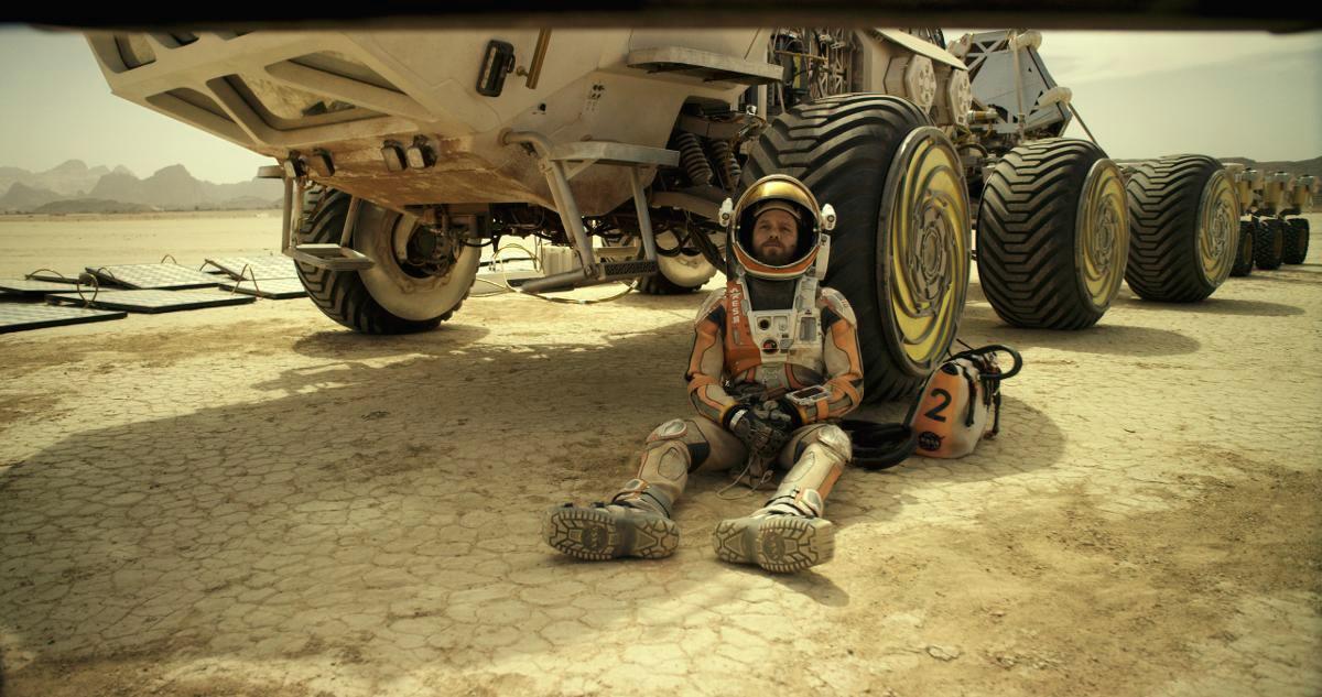 Matt Damon on astronautti, joka ei aio kuolla Marsissa. Kuva: Twentieth Century Fox 2015.