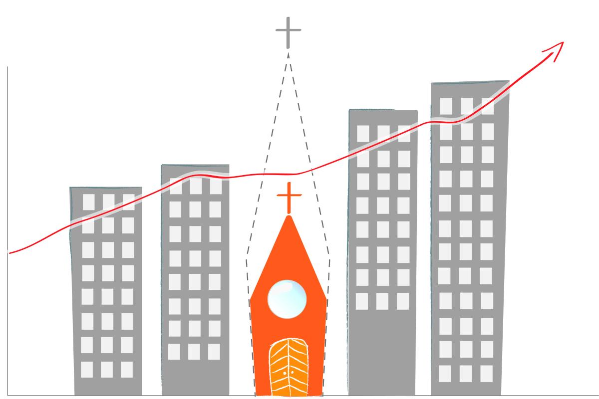 Kaupungit kasvavat, mutta seurakuntien väkimäärä vähenee. Yksi iso taustavaikuttaja on maahanmuutto.