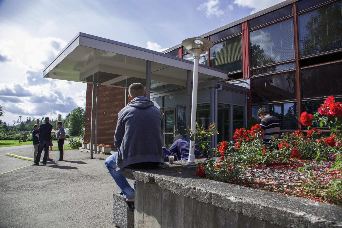 Kirkkonummen Evitskogiin avattiin elokuussa tilapäinen turvapaikanhakijoiden vastaanottoyksikkö. Kuva: Matti Karppinen