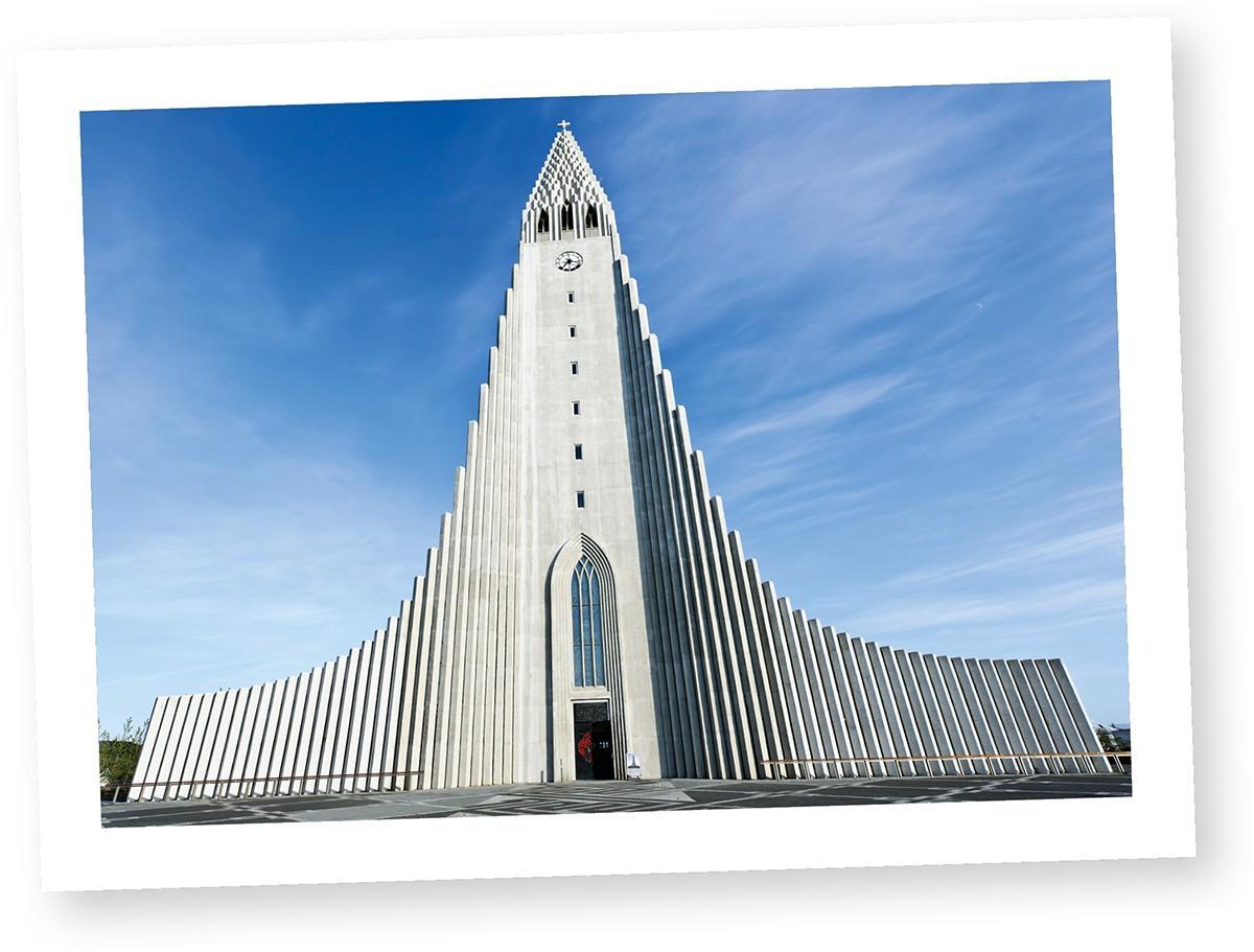 Hallgrímurinkirkko Reykjavikissa on vaikuttava. Kuva: iStock.