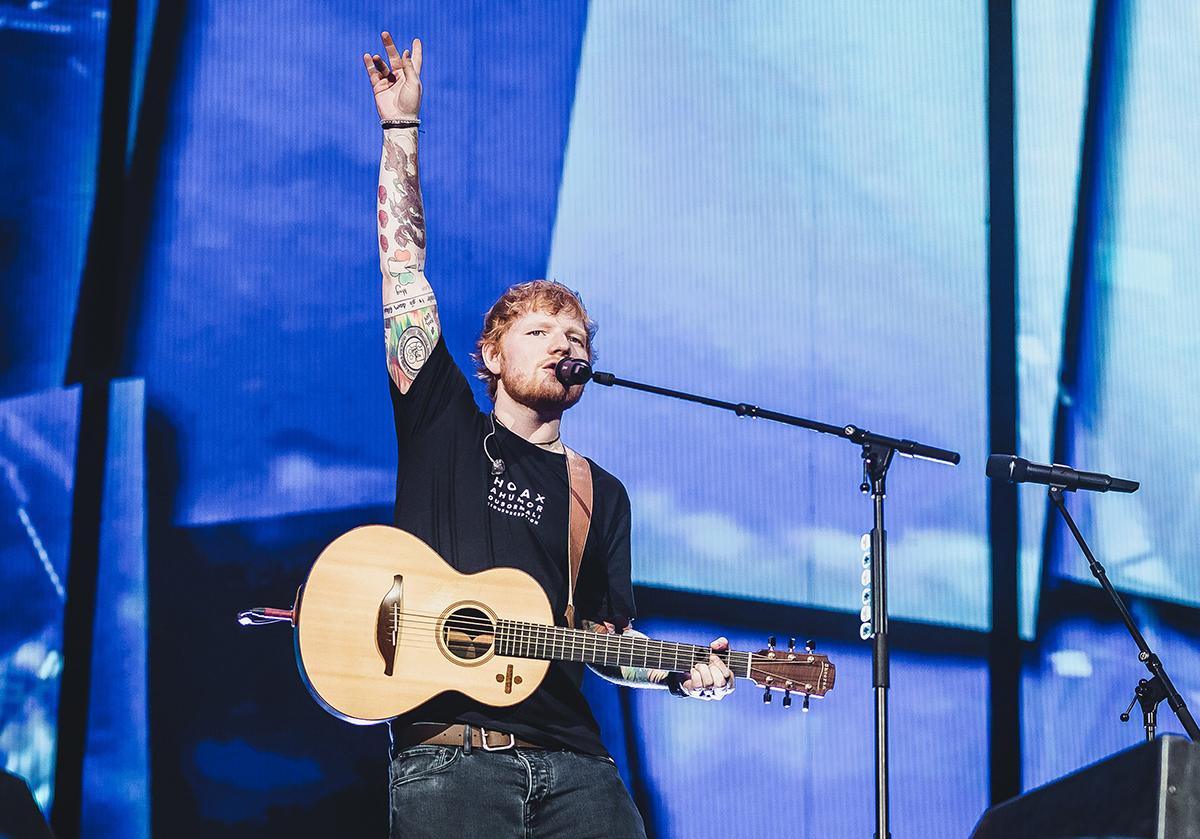 Ed Sheeran konsertoi kesäkuussa Klagenfurtissa Itävallassa. Johann Groder / APA-Lehtikuva