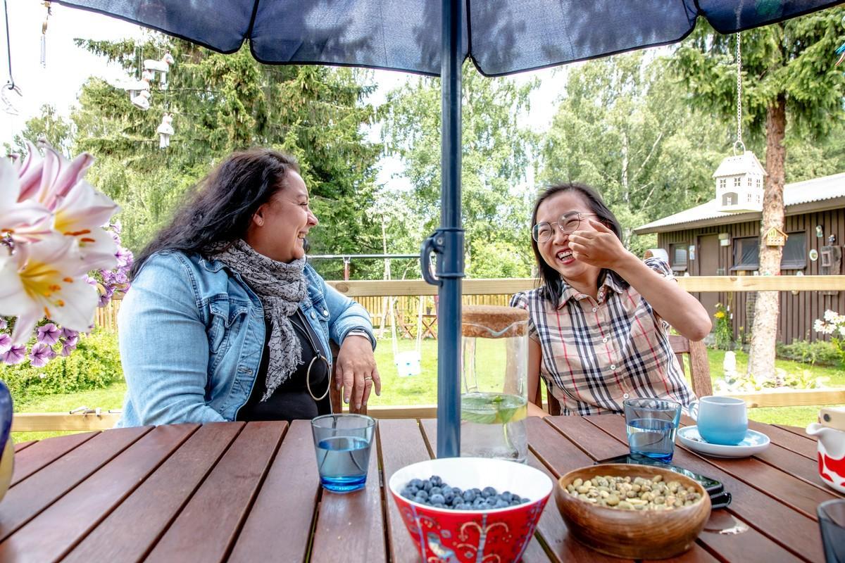 Tarja Koskisola ja Dian Yuan aikovat tavata toisiaan vielä MLL:n virallisen osuuden päätyttyä.