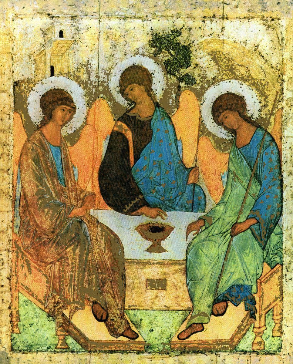 Andrei Rublev maalasi Pyhän Kolminaisuuden ikonin noin kuusisataa vuotta sitten. Kuva: Kirsi Laine