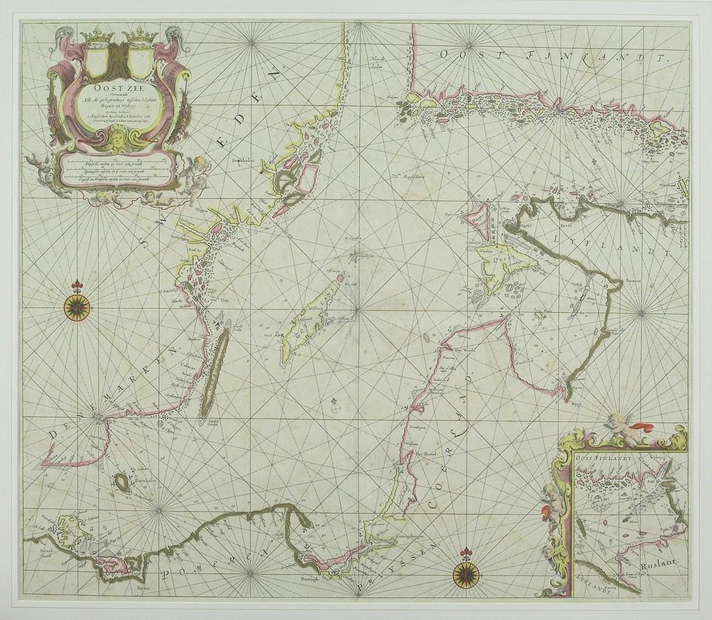 Vanha Itämeren kartta. Kuva: Thinkstock