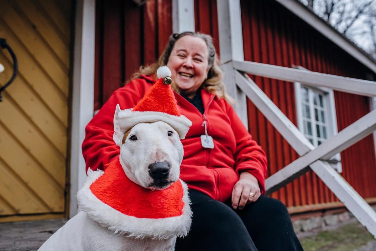 Anne Eriksson sai lemmikikseen Herra Herkku Hermannin lentokoneella Liettuasta.