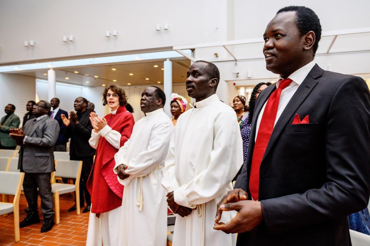 Kirkkoherra Laura Maria Latikan mukaan sudanilaiset ovat aktiivisesti mukana myös seurakunnan ystävämessussa.