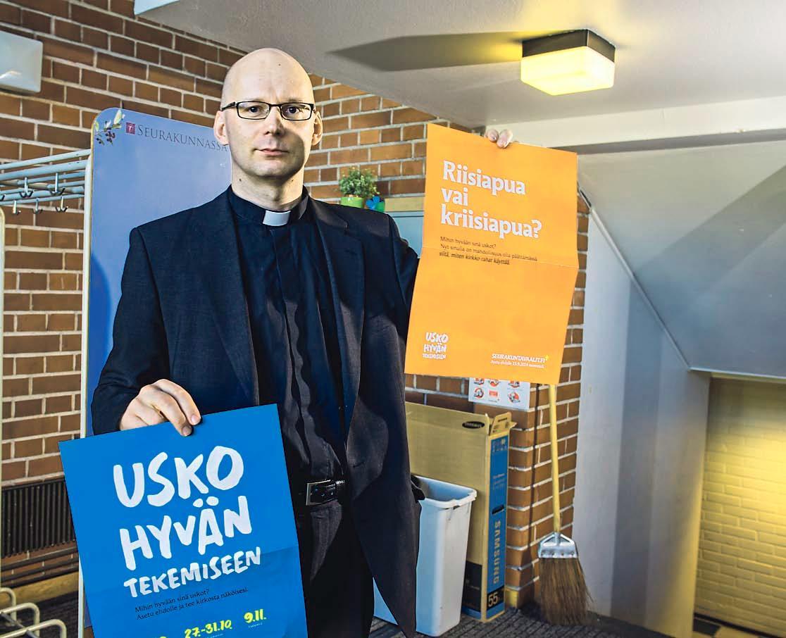 Tikkurilan kirkkoherra Janne Silvast johtaa Vantaan keskusvaalitoimikuntaa. 