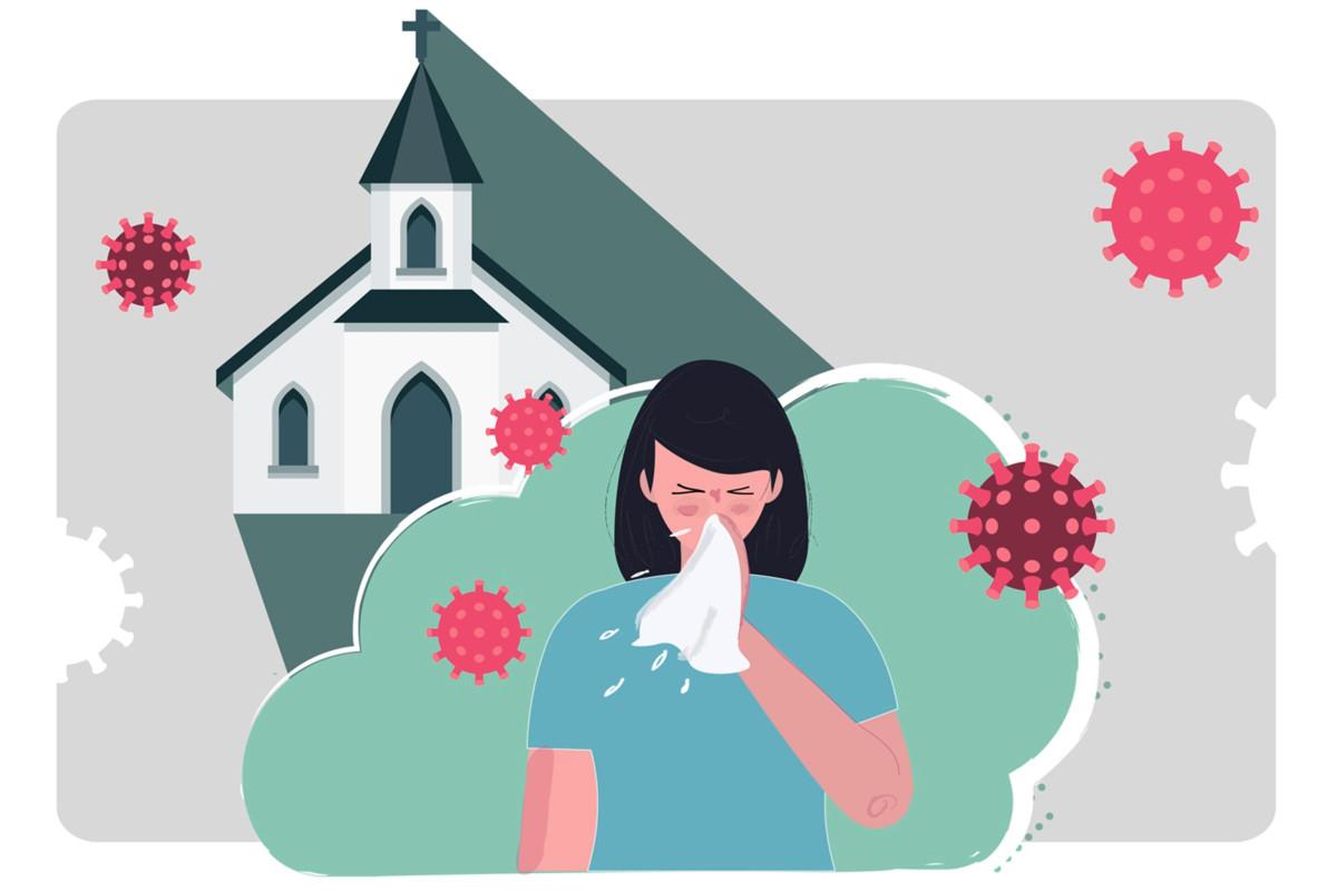 Jos flunssa iskee, ei kannata mennä kirkkoon tartuttamaan muita.
