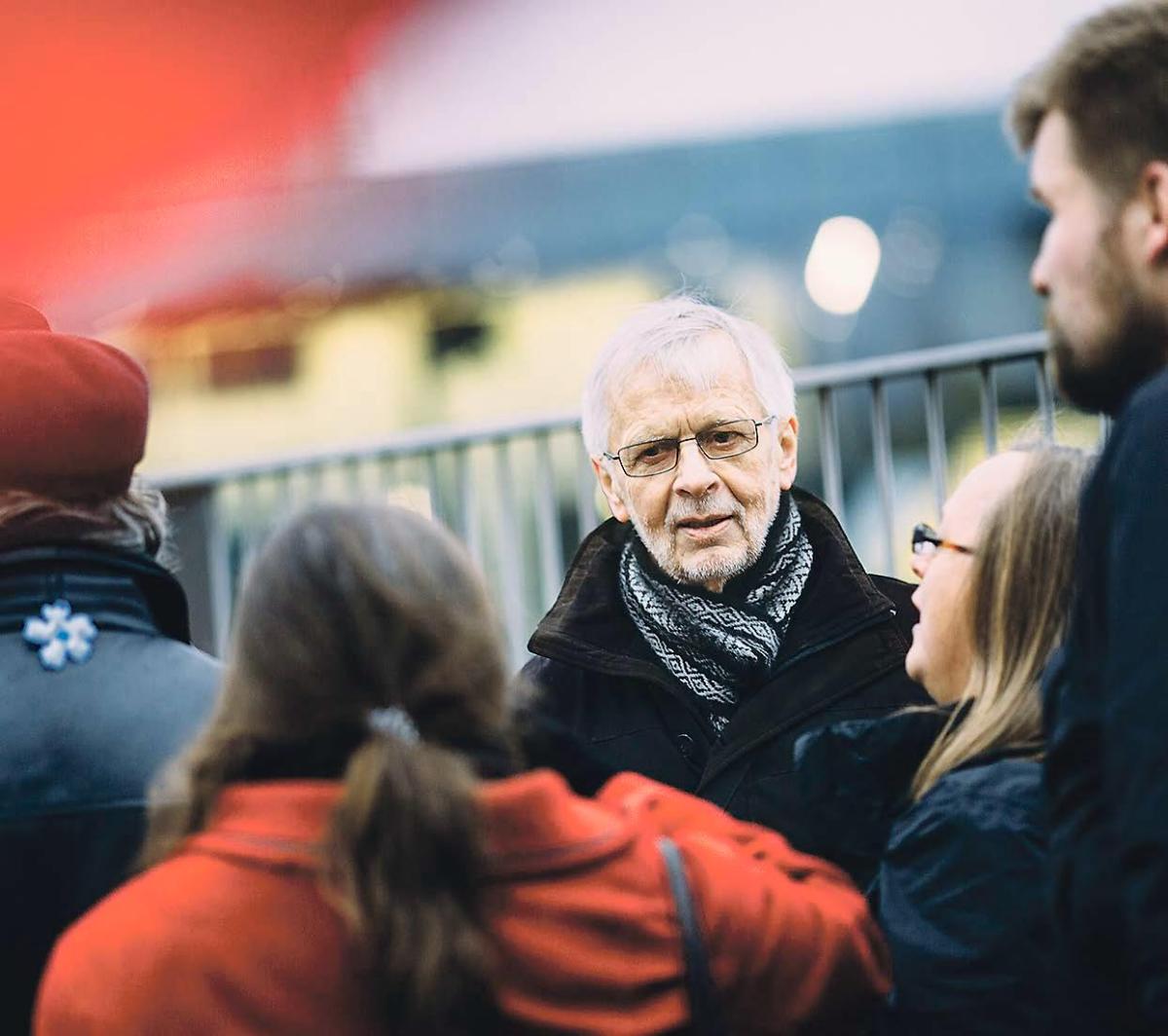 Jorma Hentilä suuntasi eduskunnan äänestyksen jälkeen Kansalaistorille.