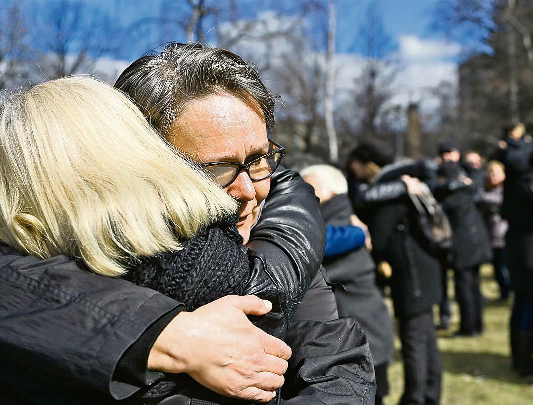 Lauantaina 28.4. Kirsti Palonen latasi päiväkirjaansa kuvan Fellmanin pellolta Lahdesta.