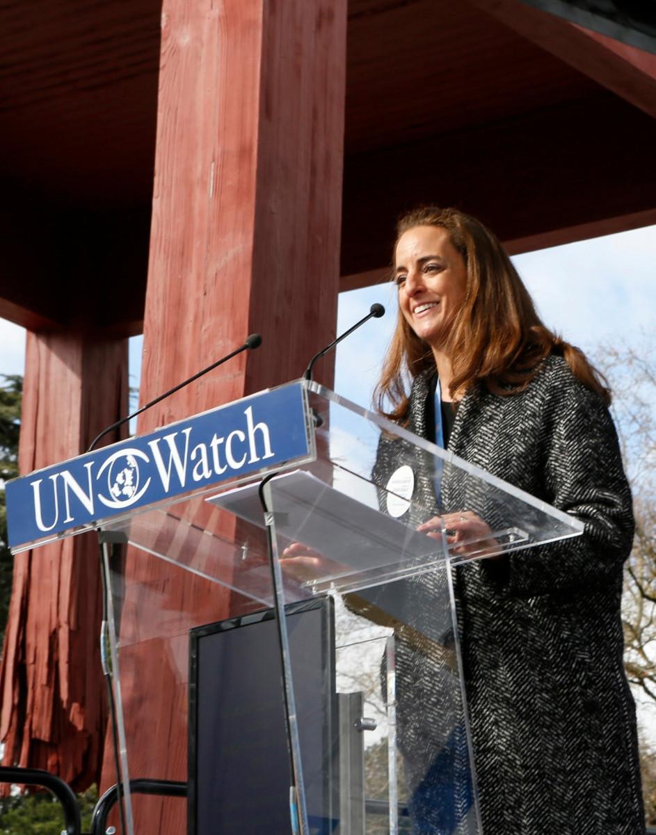 Emmanuelle Gunsbourg Kasavin mukaan YK:n ihmisoikeusneuvoston toiminnassa on vakavia puutteita. Kuva: Un Watch.