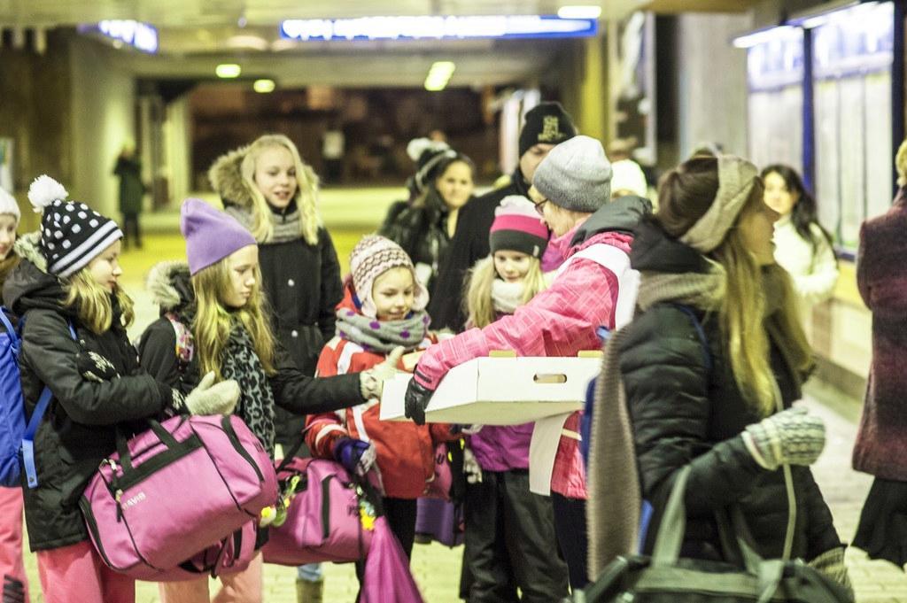 Piparipussi oli miellyttävä yllätys aamulla Tikkurilan asemalla.