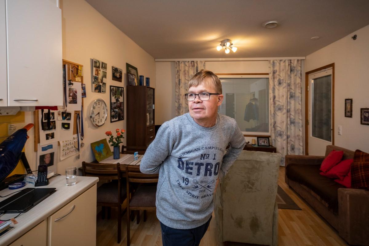 Juha Laine odottaa jo joulupukin tapaamista.