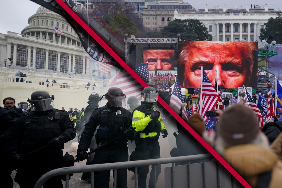 Donald Trumpin kannattajat kerääntyivät osoittamaan mieltään Capitol-kukkulalle Washingtoniin. Mielenosoitus yltyi väkivaltaiseksi mellakaksi.
