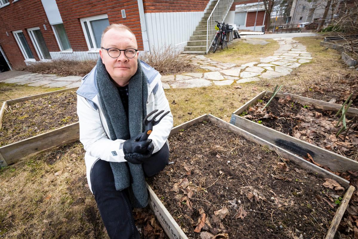 Miikka Niskanen innostui laatikkoviljelystä viime kesänä. 