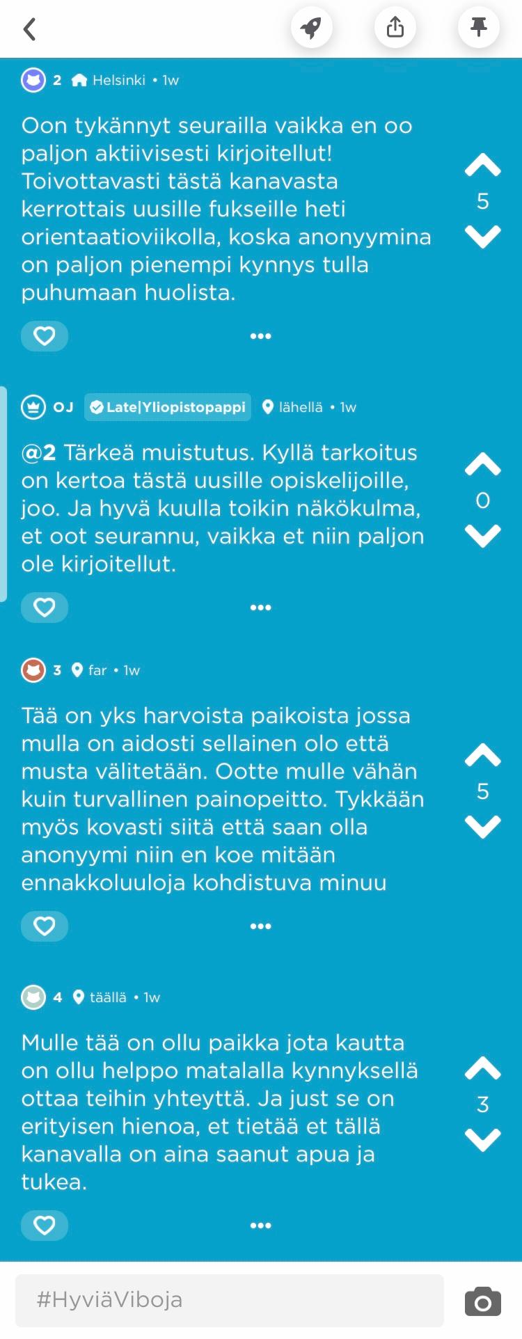 Mahdollisuus keskustella nimettömästi helpottaa vaikeista aiheista puhumista Jodelissa.