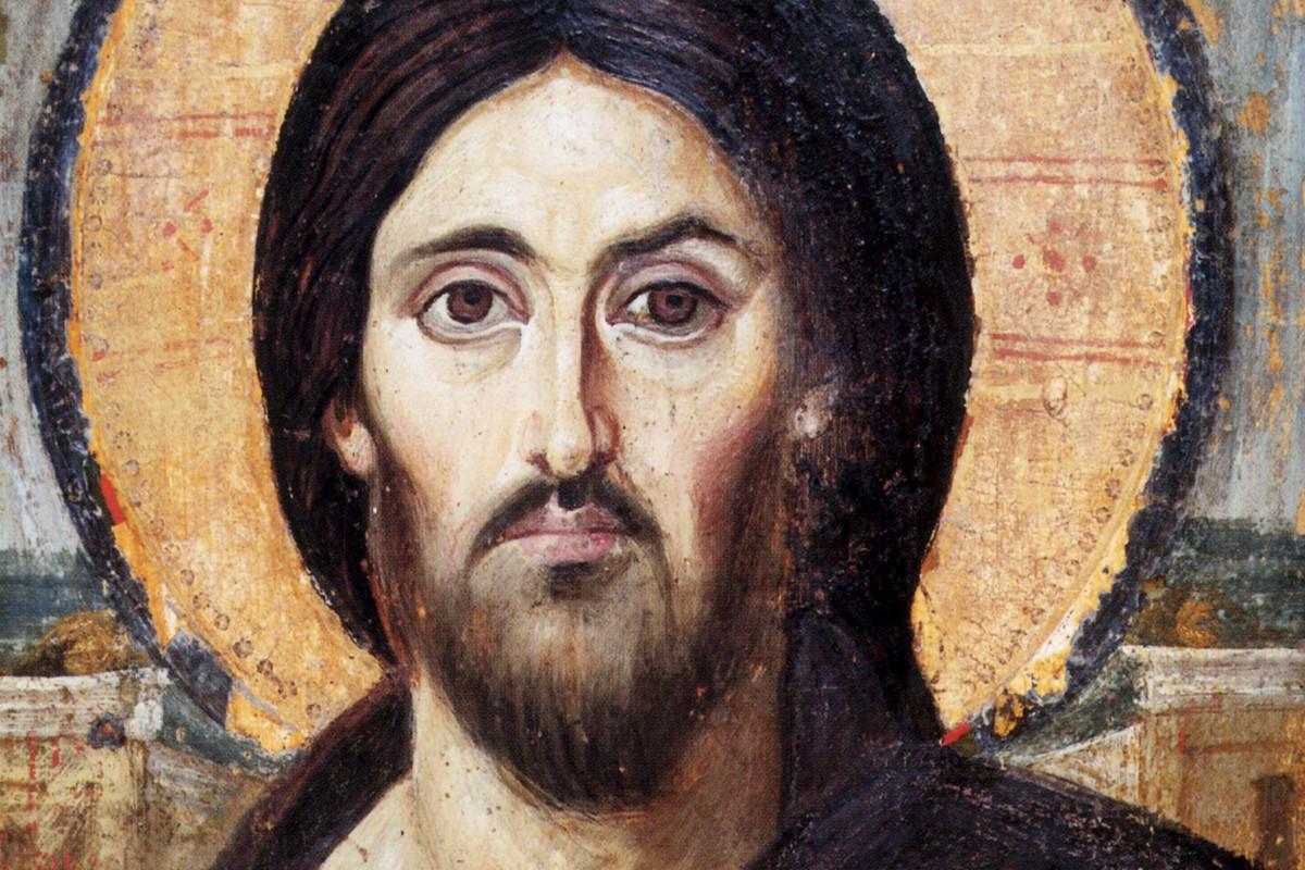 Vanhin tunnettu Kristus Kaikkivaltias -ikoni on maalattu 500-luvulla. Se sijaitsee Pyhän Katariinan luostarissa Siinailla, Egyptissä. Kuva: Wikimedia Commons.