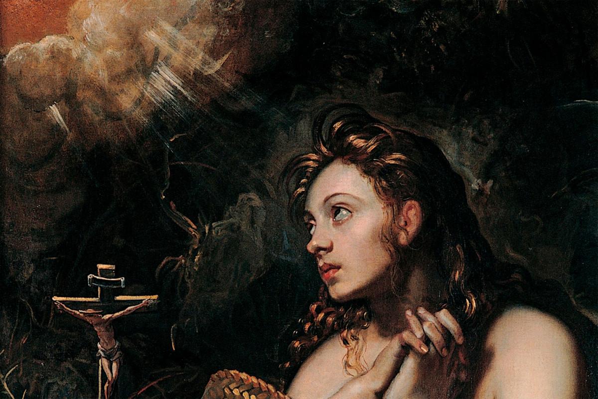 Domenico Tintoretton Magdalan Mariaa esittävä maalaus (noin 1598–1602).