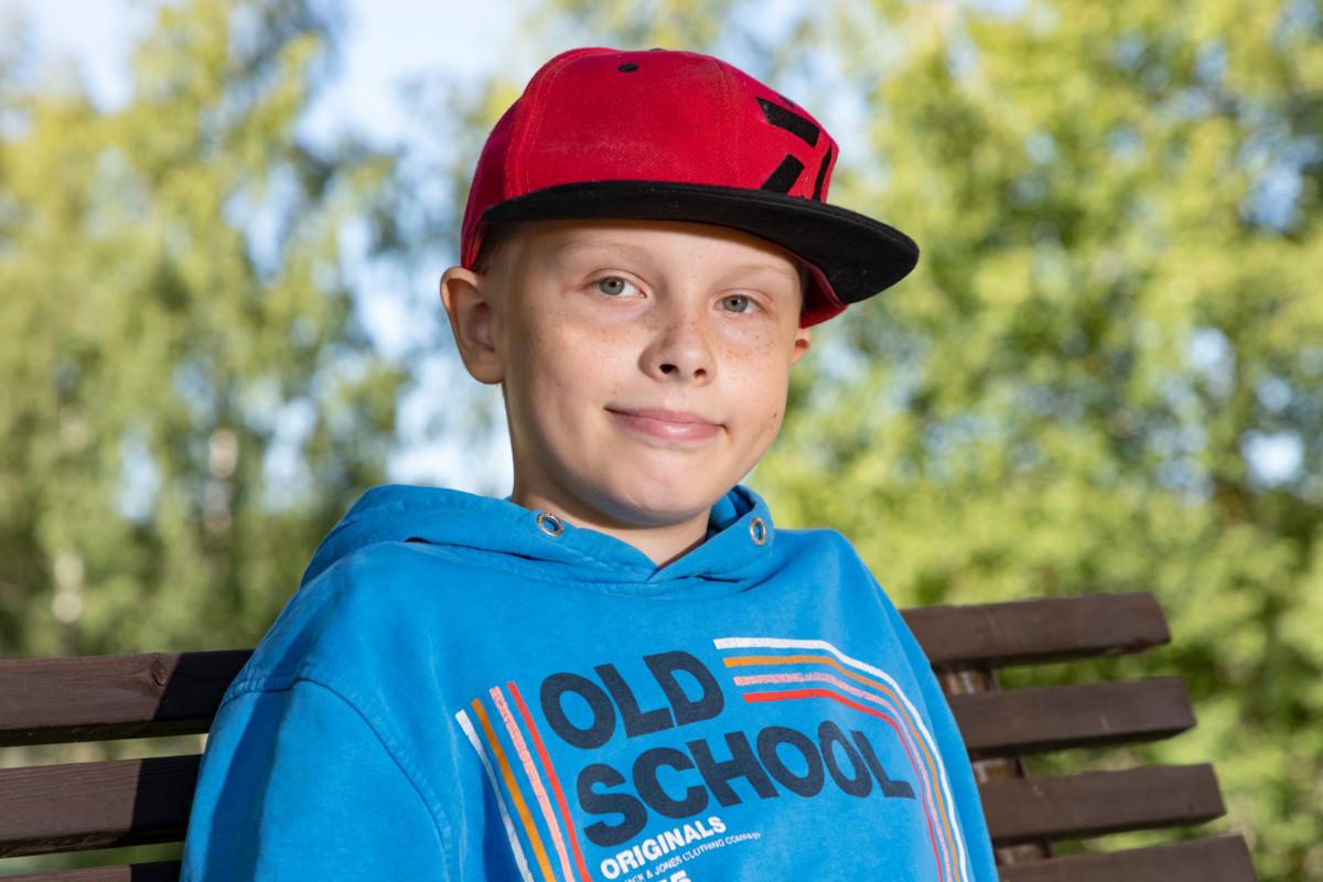 Tuore seiskaluokkalainen Veeti Suojanen toivoi löytävänsä kavereita ryhmäyttämispäivästä.