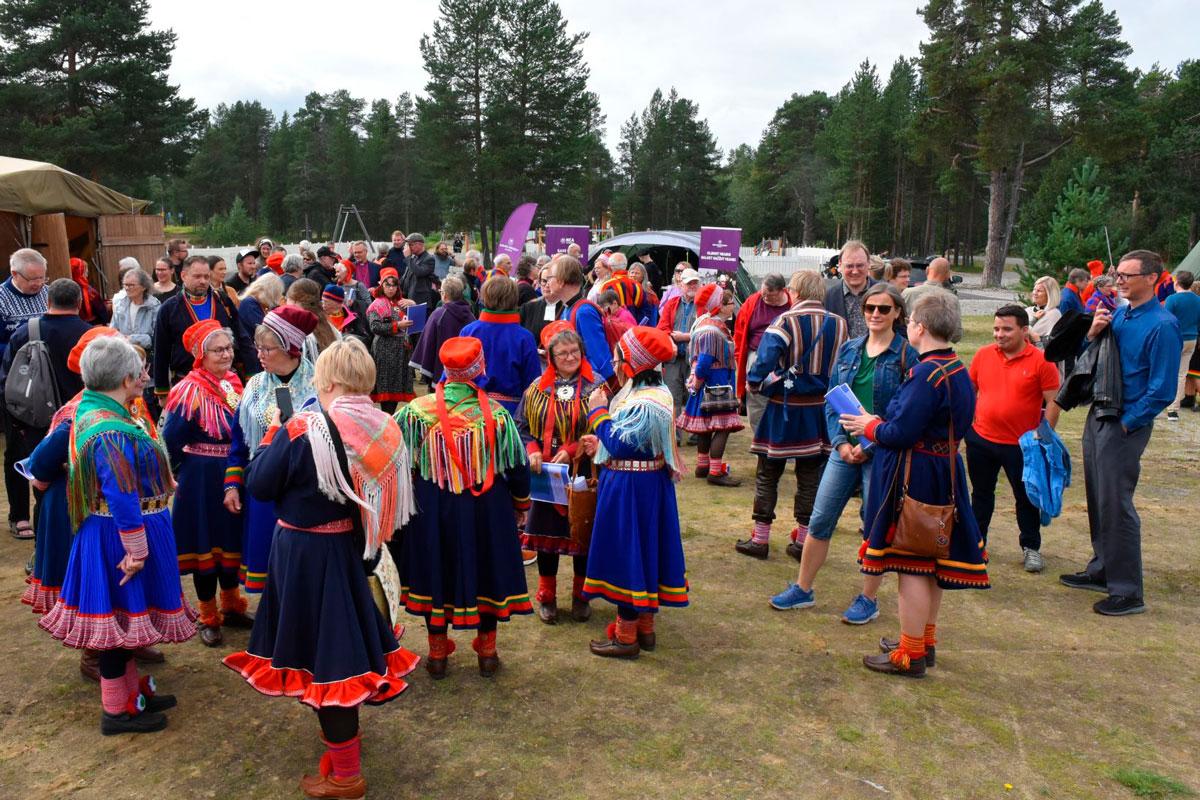 Saamelaisten kirkkopäivät pidettiin elokuussa 2021 Inarissa.