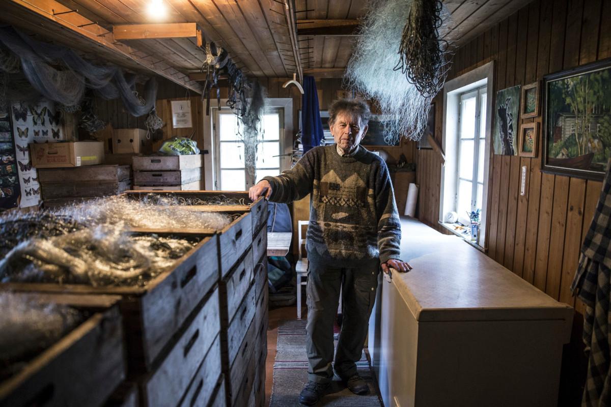 Pentti Linkola tunnettiin kalastajana ja radikaalina ympäristöfilosofina. Kuva: Markus Pentikäinen.