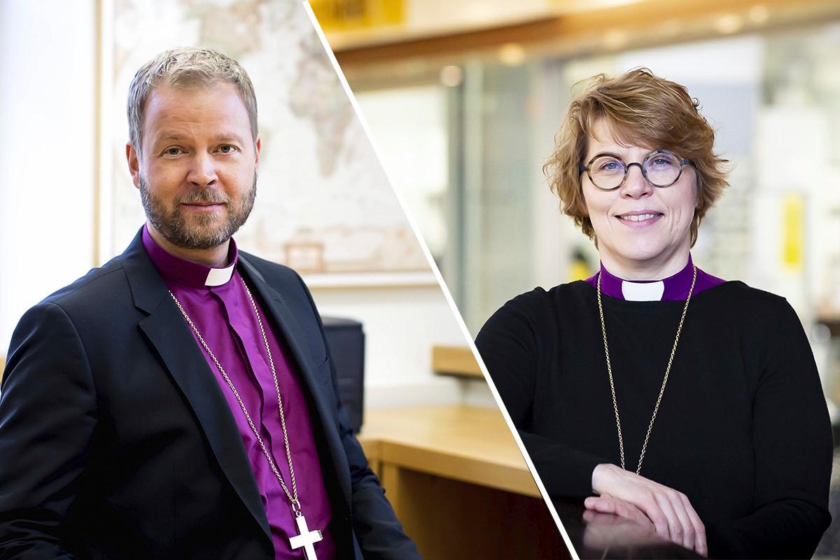 Piispat Teemu Laajasalo ja Kaisamari Hintikka ovat mukana piispojen yhteisessä vetoomuksessa.