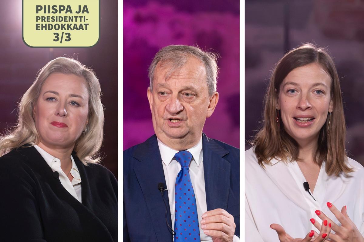 Jutta Urpilainen, Hjallis Harkimo ja Li Andersson olivat piispa Teemu Laajasalon viimeiset vieraat Presidentin arvot -keskustelujen sarjassa.