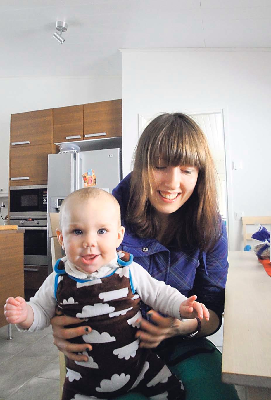 Marysia Moderska kävi Suomessa Milja-vauvansa kanssa.
