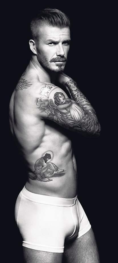 David Beckhamin kyljestä löytyy Jeesus ja käsivarresta enkeli.